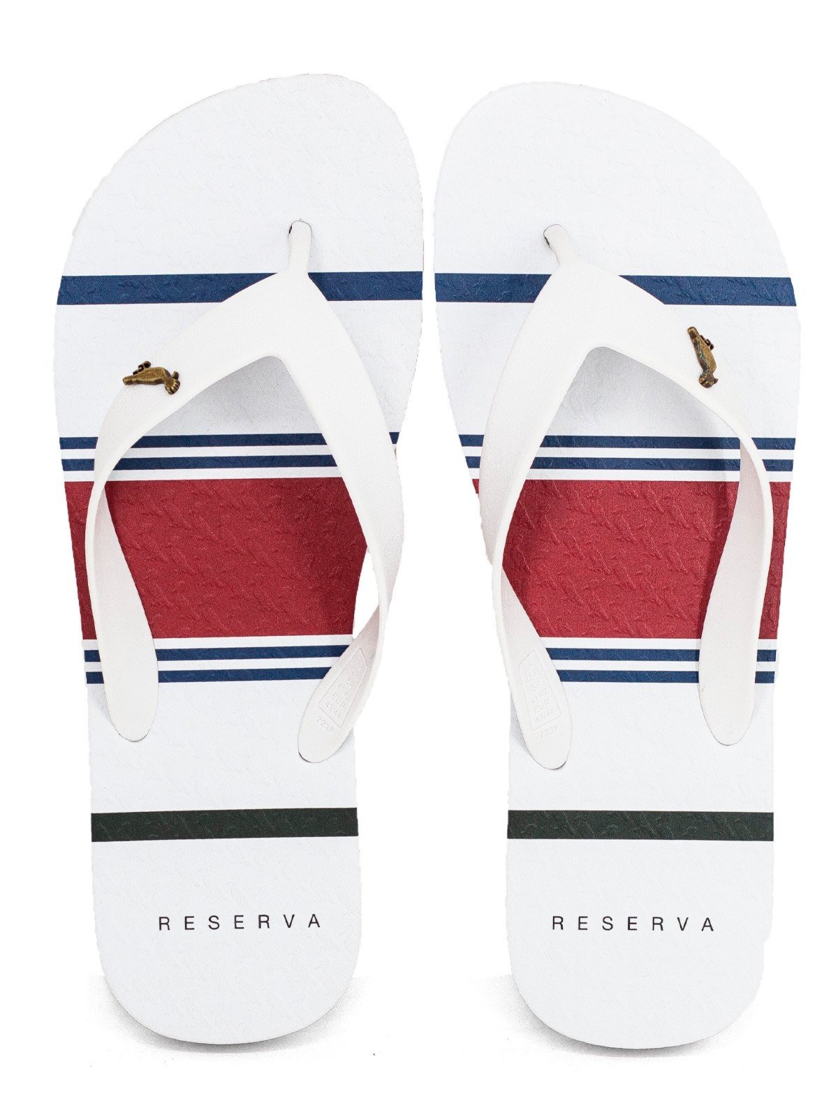 Chinelo Sandália Masculino Reserva Go RSV Premium Borracha Confortável Branco Praiano