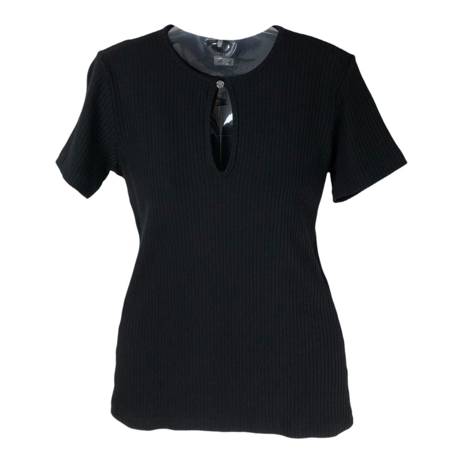 Blusa Small Decote Gota Manga Curta Triton Preto