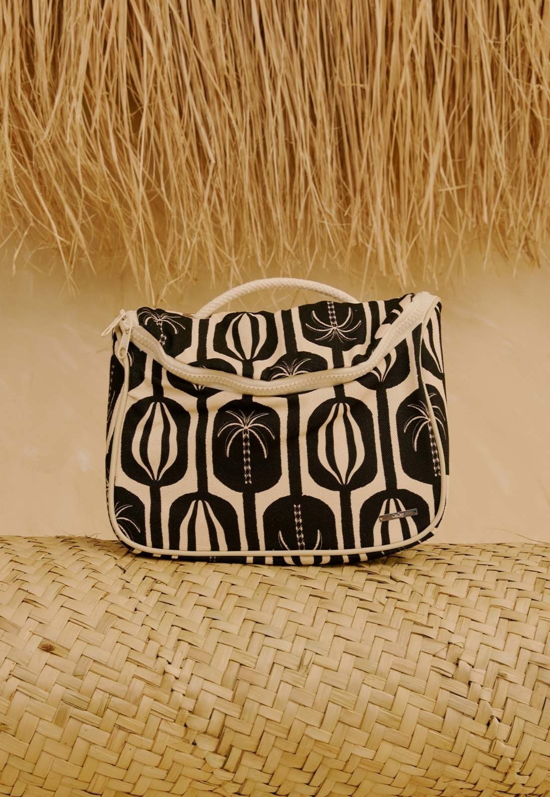 Vista 2 Bolsa Térmica Estampada Cacau Palmer CaCay preto CaCay preto