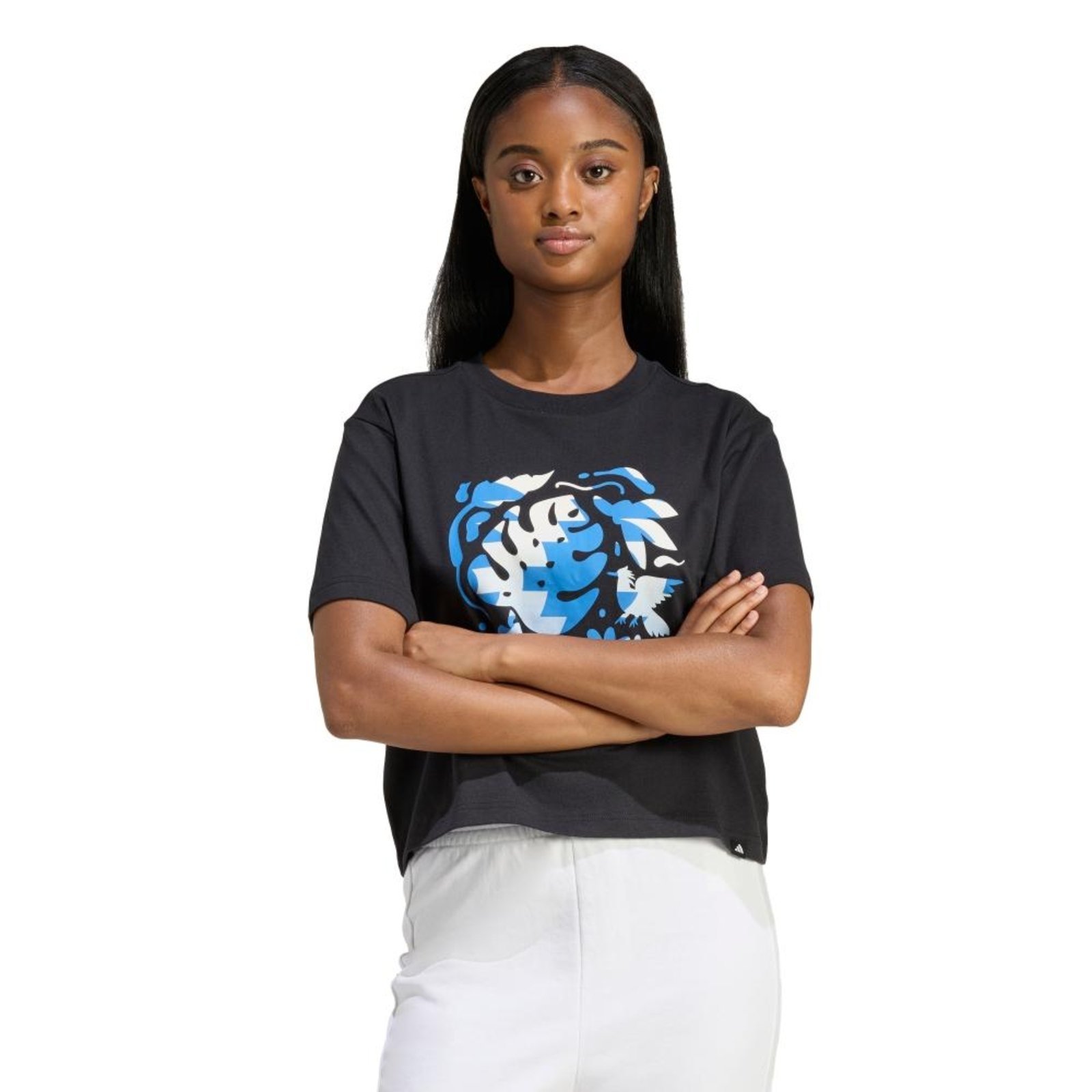 CAMISETA ESTAMPA HOUSE OF TIRO adidas Sportswear Preto
