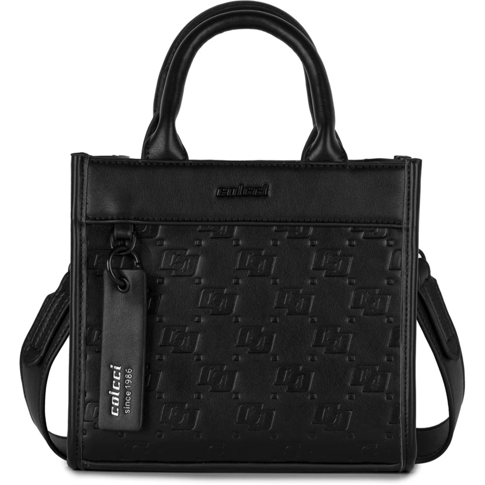 Vista 2 Bolsa Mini Tote Colcci Jane Ve26 Feminino preto preto