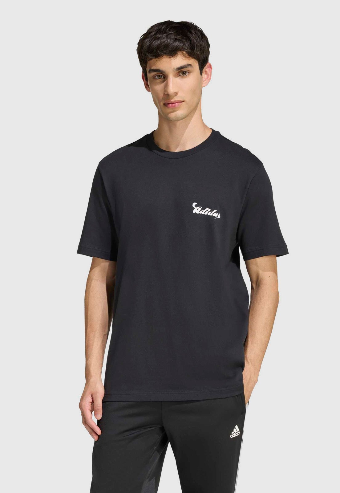 Camiseta Masculina adidas Logo Preta