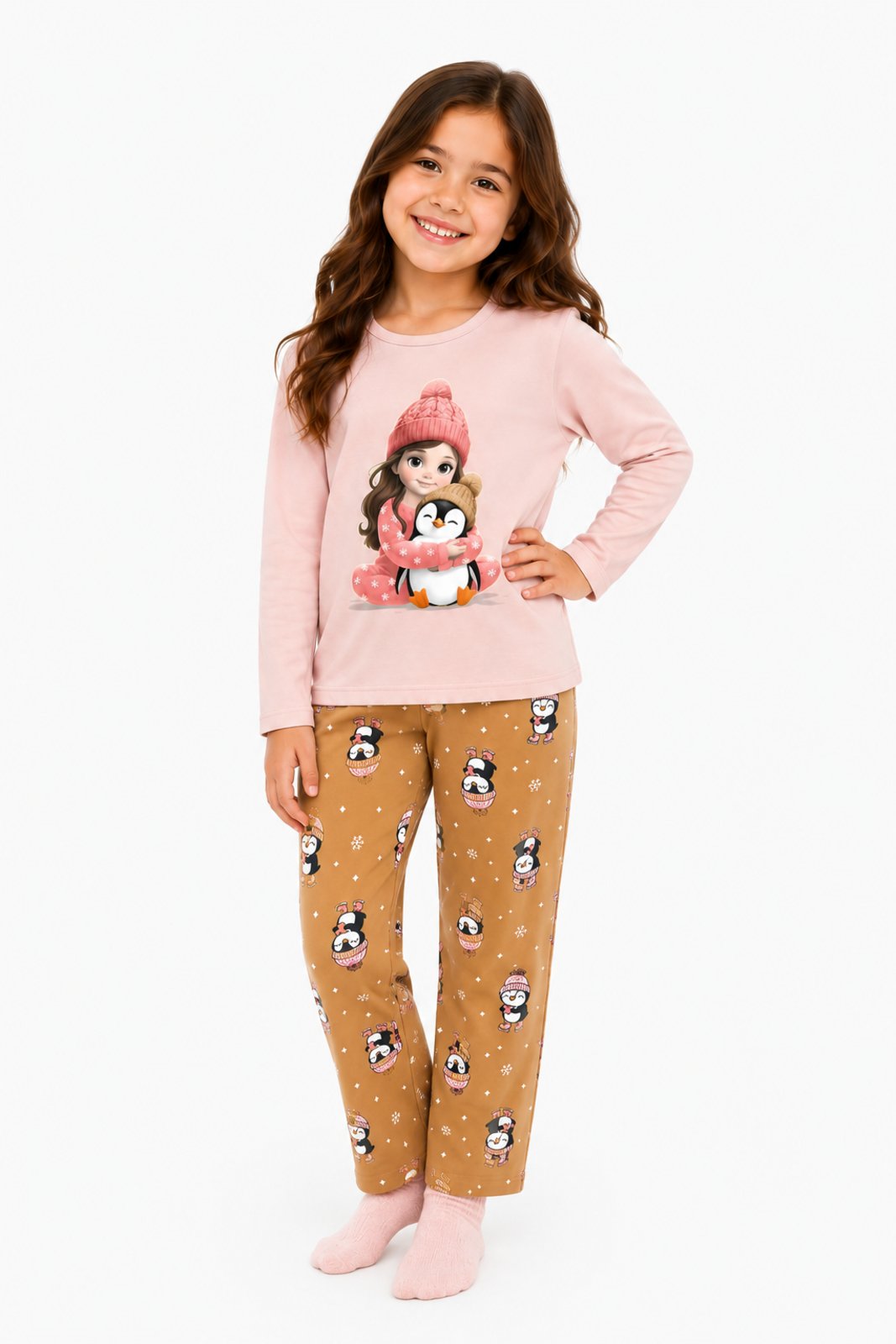 Pijama D Bell Outlet Fashion Pinguim Inverno