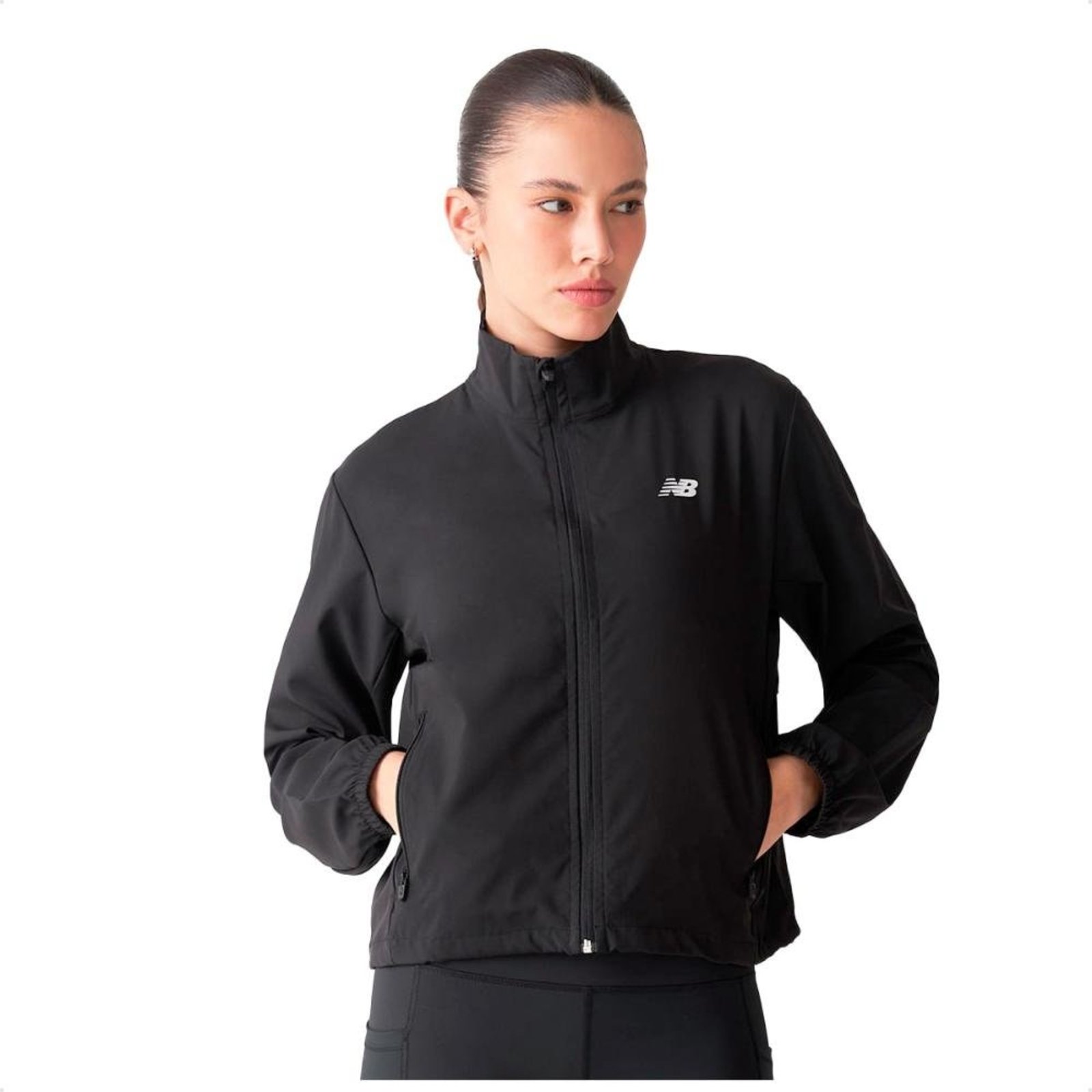 Jaqueta New Balance Corta Vento Fast Days Feminino Preto