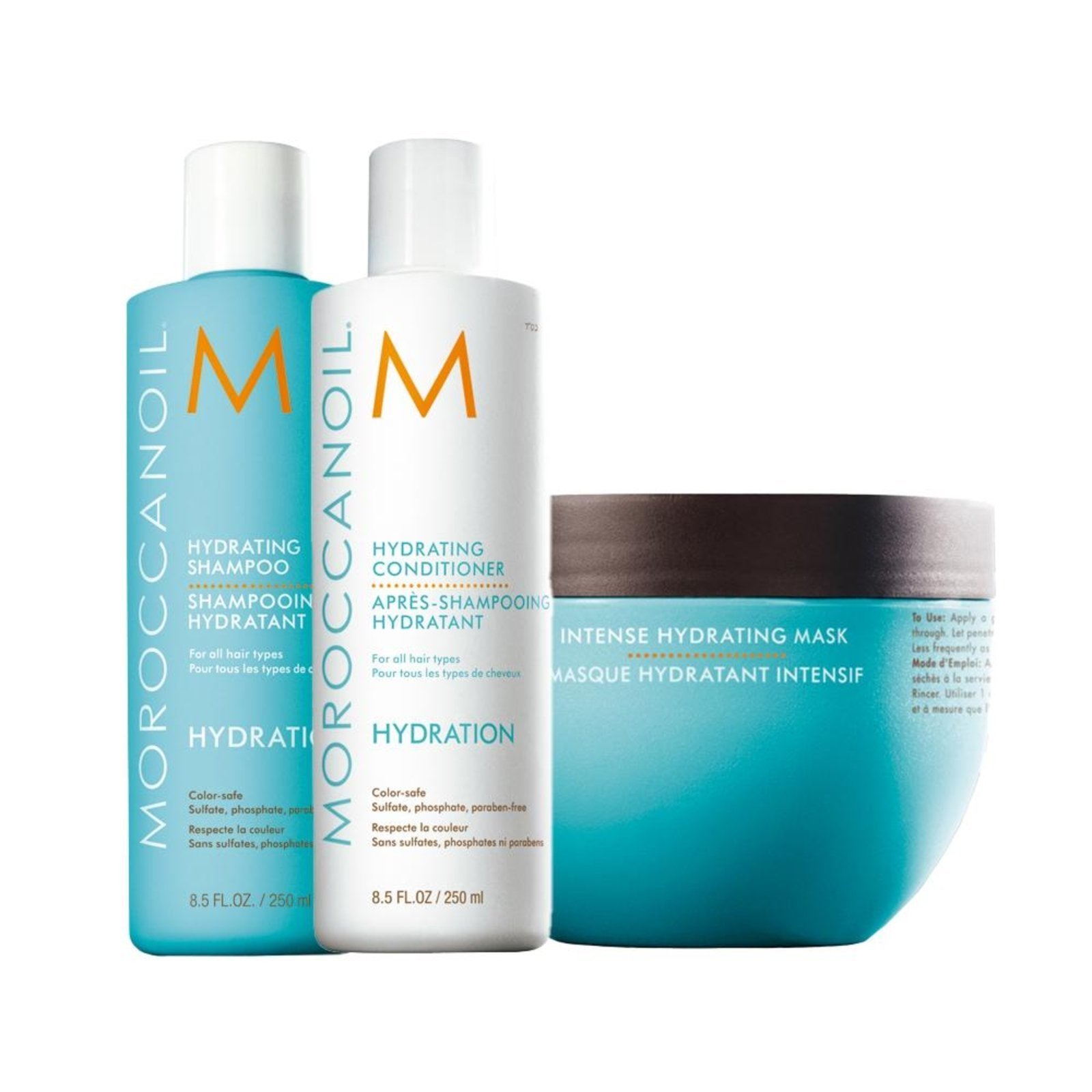 Kit Moroccanoil Hydration Sh 250ml/Cond 250ml/Másc 250ml