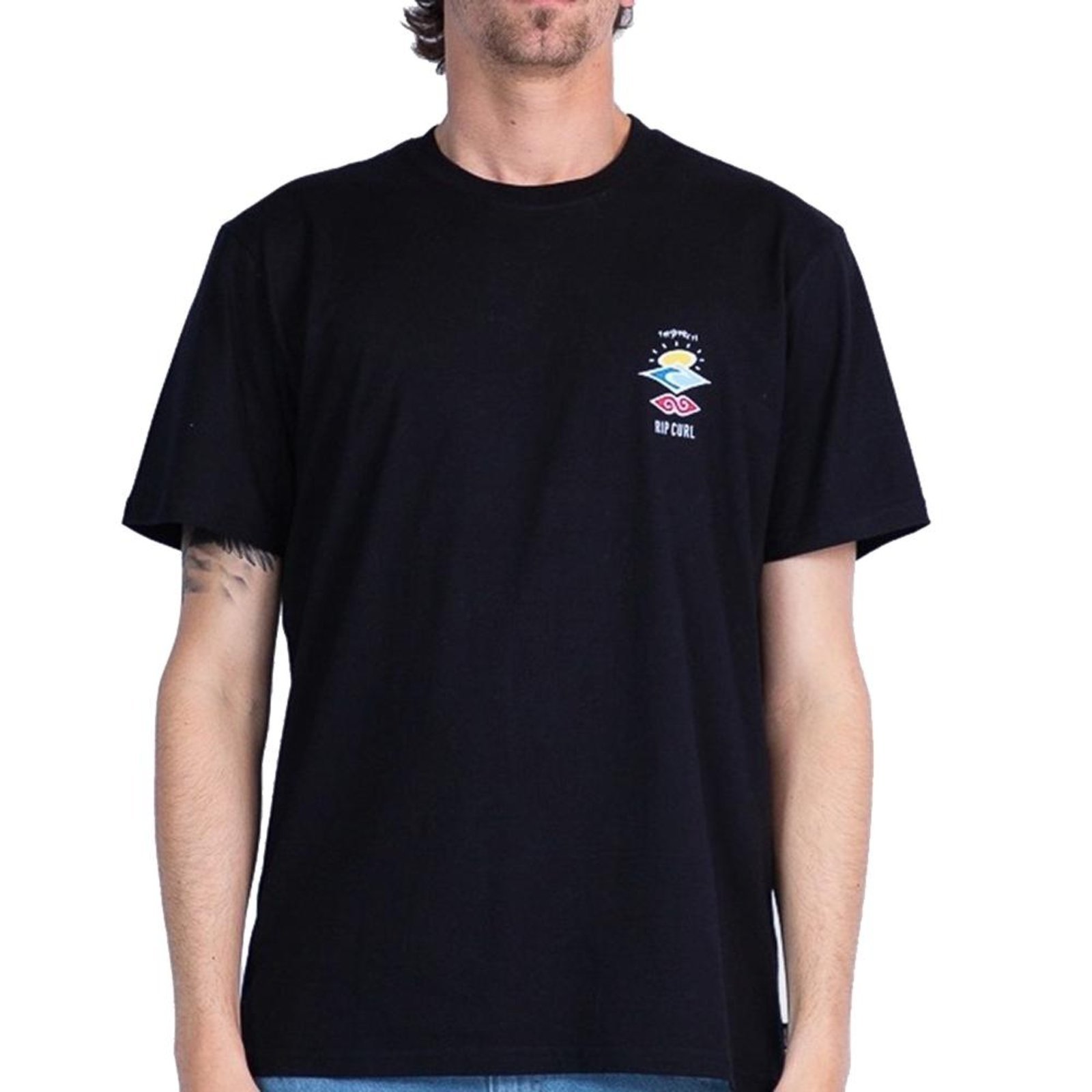 Camiseta Rip Curl Search Icon WT26 Masculina Black