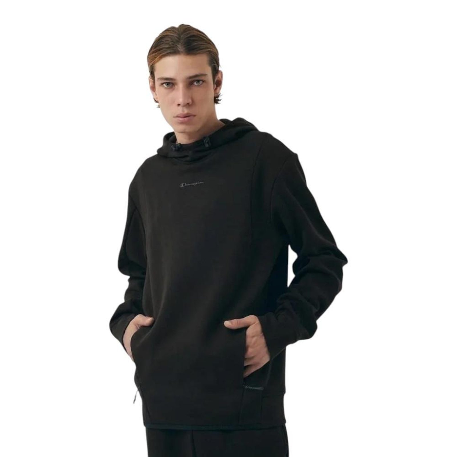 Moletom Champion Active Tech Hoodie Masculino Preto