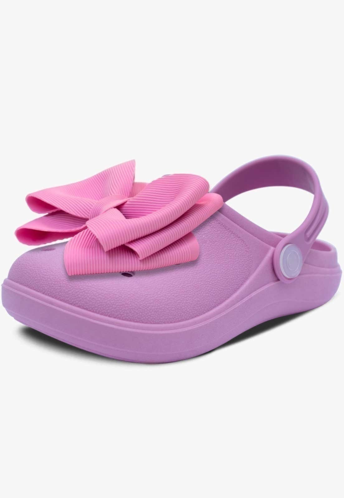 Infantil - Sandália Babuche Feminina Pópidi Menina Laço Lilás