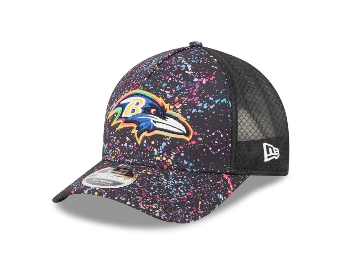 Bone New Era 9FORTY M-Crown A-Frame Baltimore Ravens NFL Preto