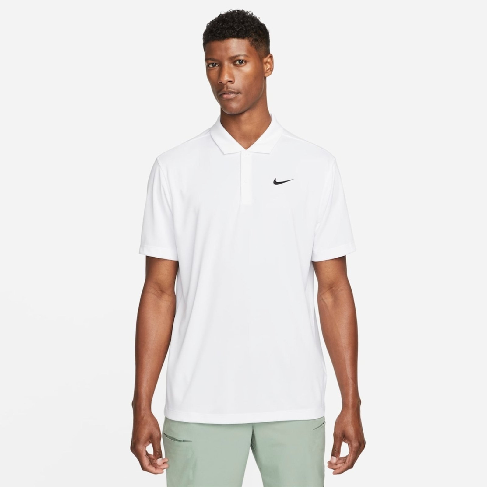 Vista 2 Camisa Polo NikeCourt Dri-FIT branco Nike branco