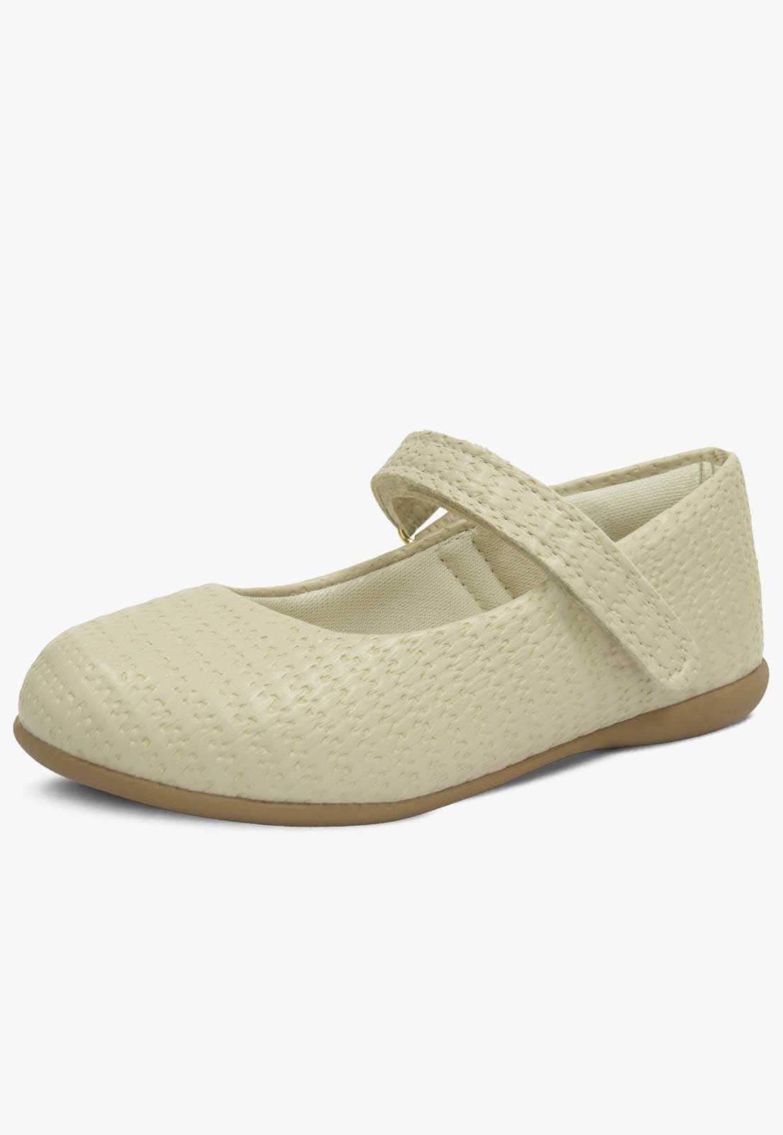 Infantil – Sapatilha Pópidi Maré Moda Menina Conforto Off White