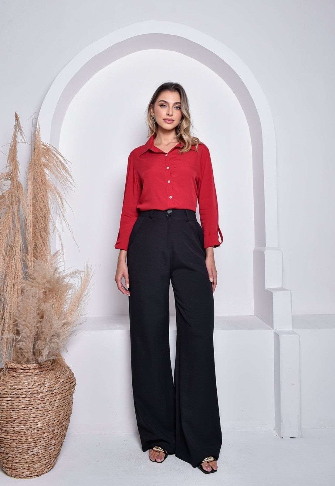 Calça Crorela Pantalona Preta