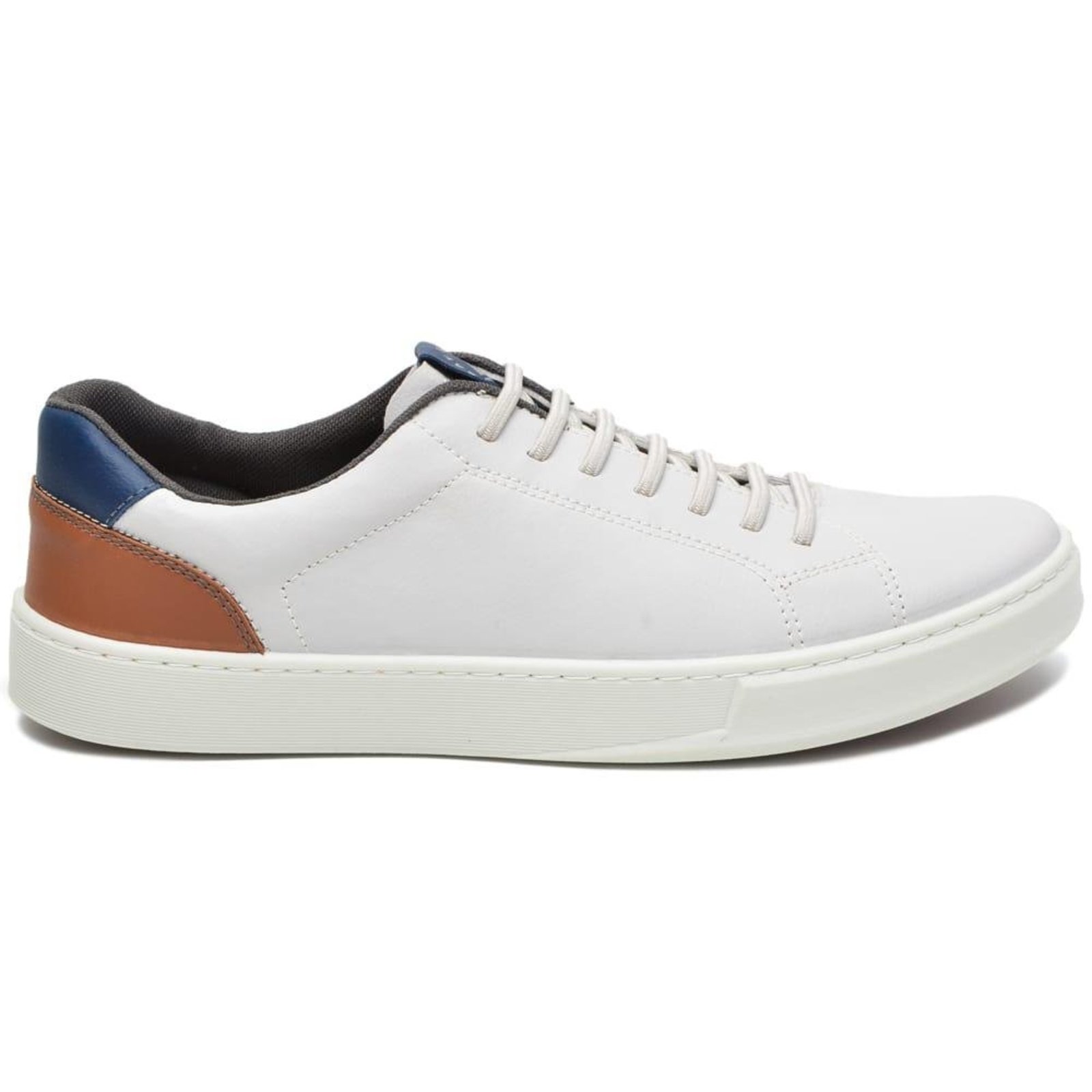 Sapatênis Masculino Calce Facil Cadarço Elastico Casual Cinza