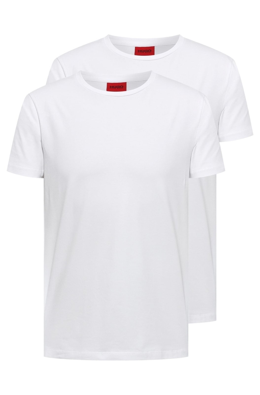 Conjunto 2 Camisetas Gola Redonda Em Algodão Stretch
