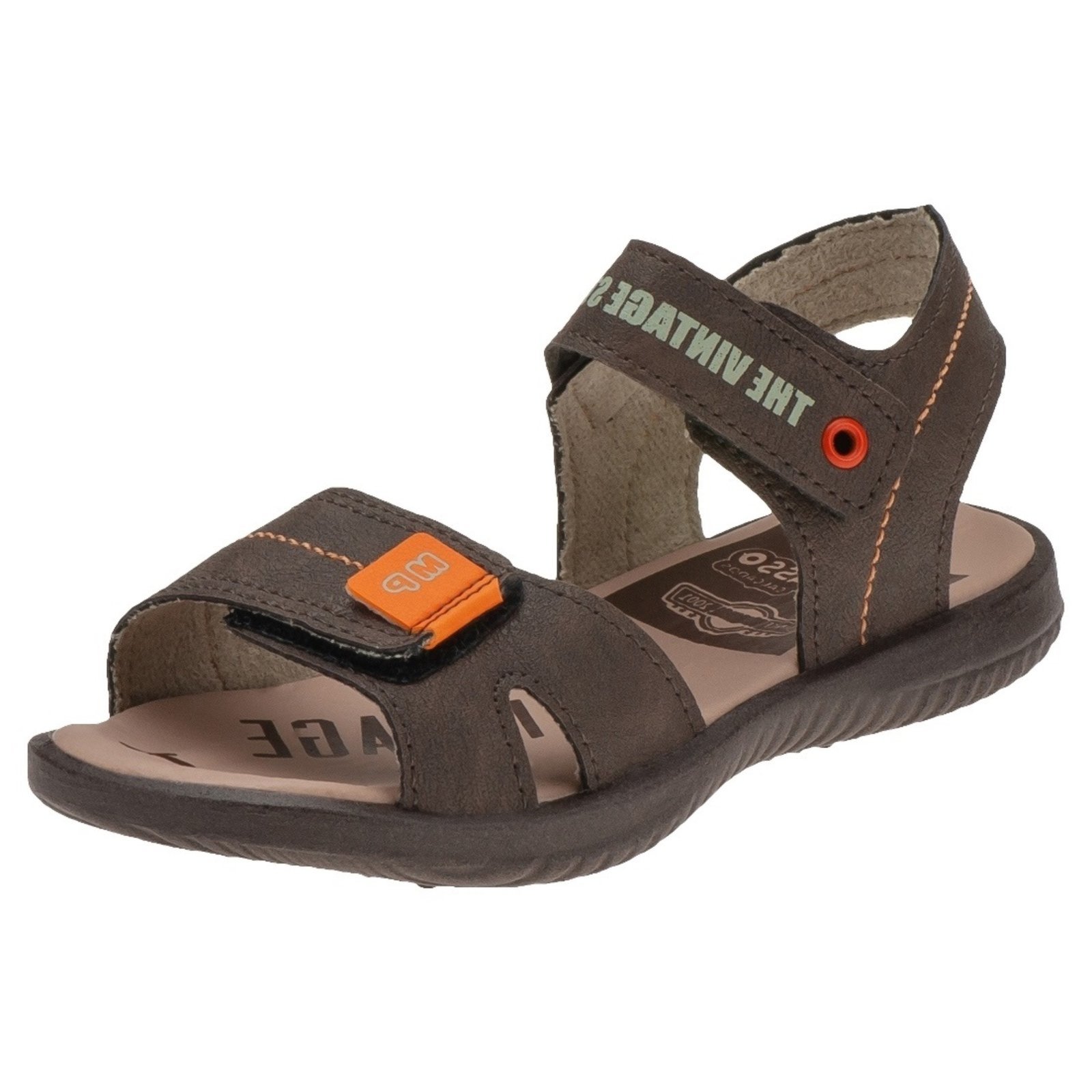 Infantil – Sandalia Masculina Minipasso Papete Marrom Menino