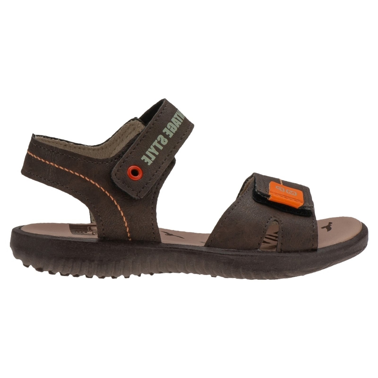 Vista 3 Infantil - Sandalia Masculina Minipasso Papete Menino café/marrom Minipasso café/marrom