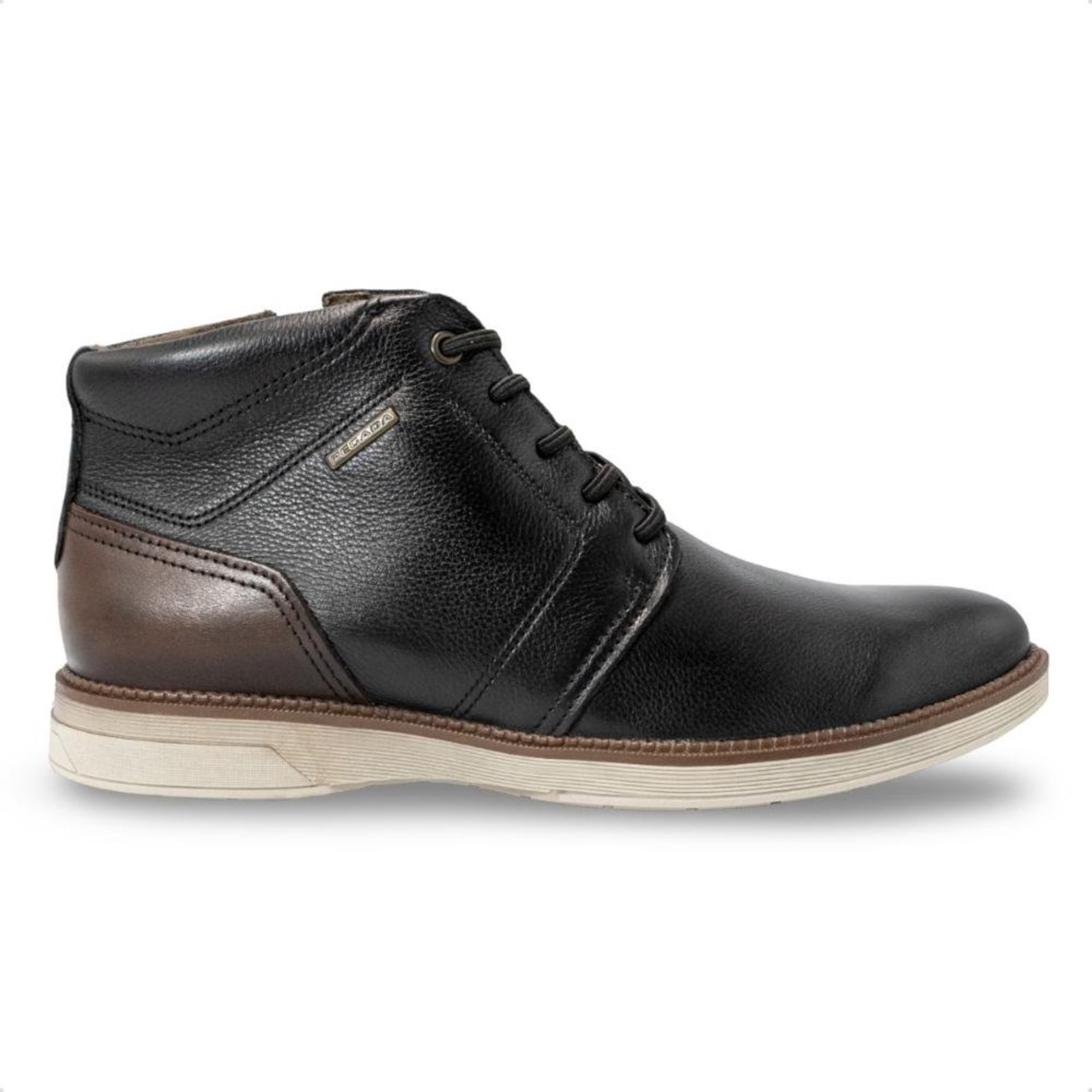 Bota Pegada Masculina Cardiff em Couro 126753 Marrom