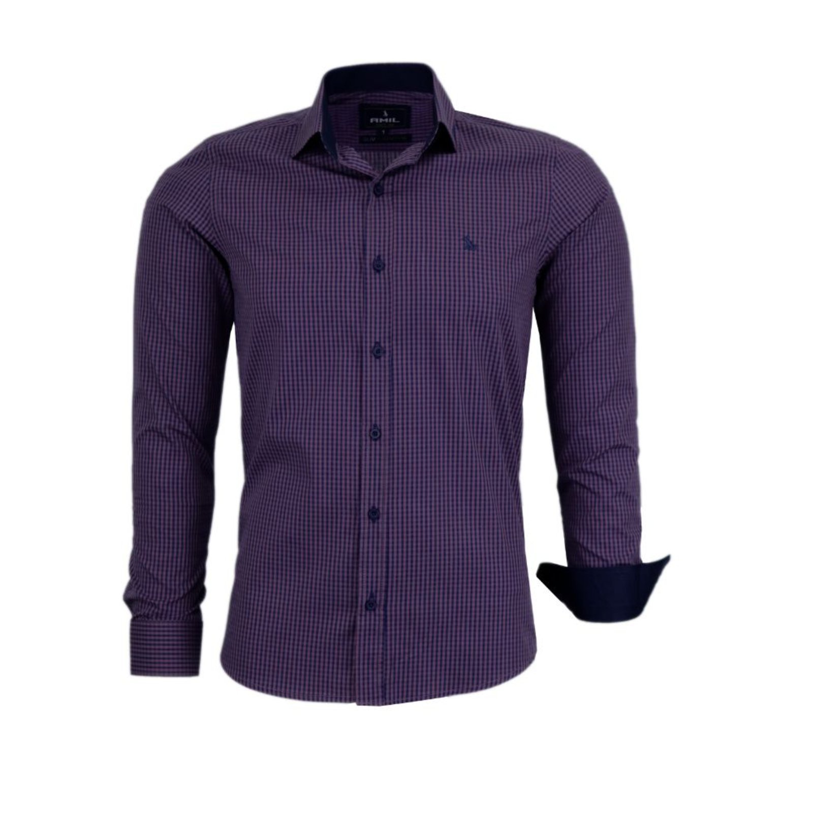 Camisa Xadrez Slim Original Amil Exclusivo 2022 Top Luxo cor2