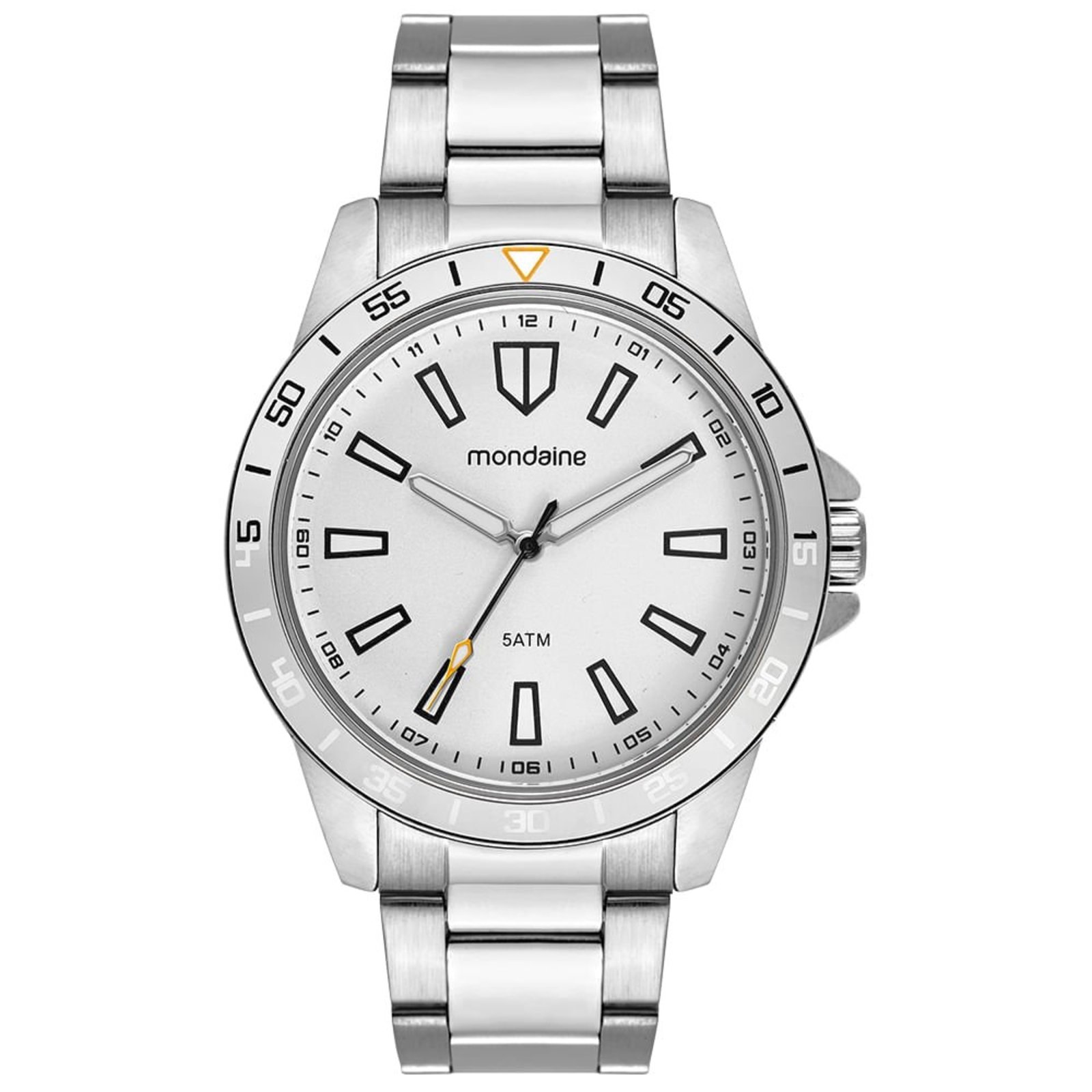Relógio Mondaine Masculino Robusto Mostrador Branco Mondaine