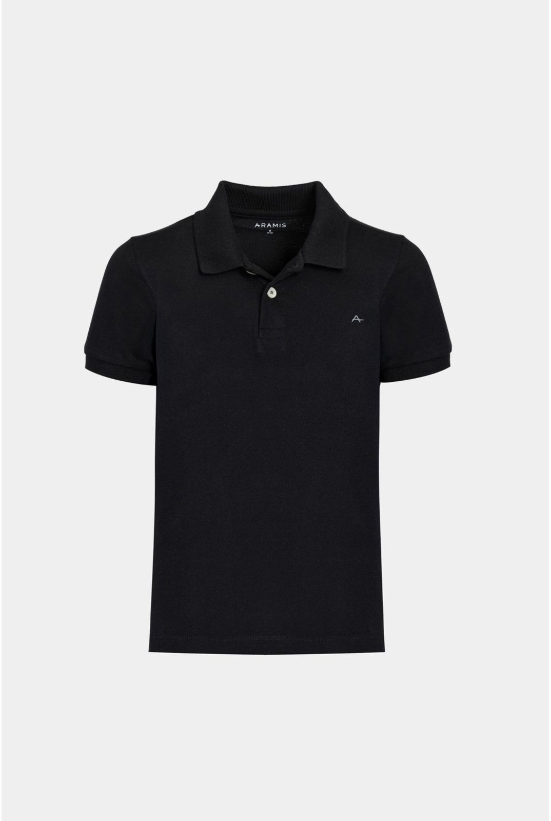 Infantil - Polo Aramis Algodão Básica Manga Curta Preto