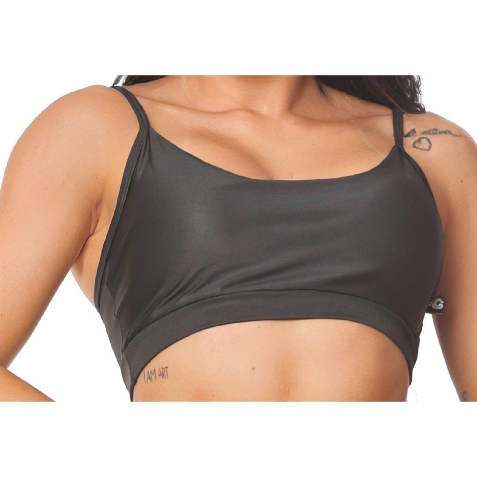 Top Fitness Básico FMF Suplex com Alças Moda Esportiva Feminina Preto Yoga, Pilates e Hyrox Top Fitness Básico FMF Suplex com Alças Moda Esportiva Feminina Preto Yoga, Pilates e Hyrox