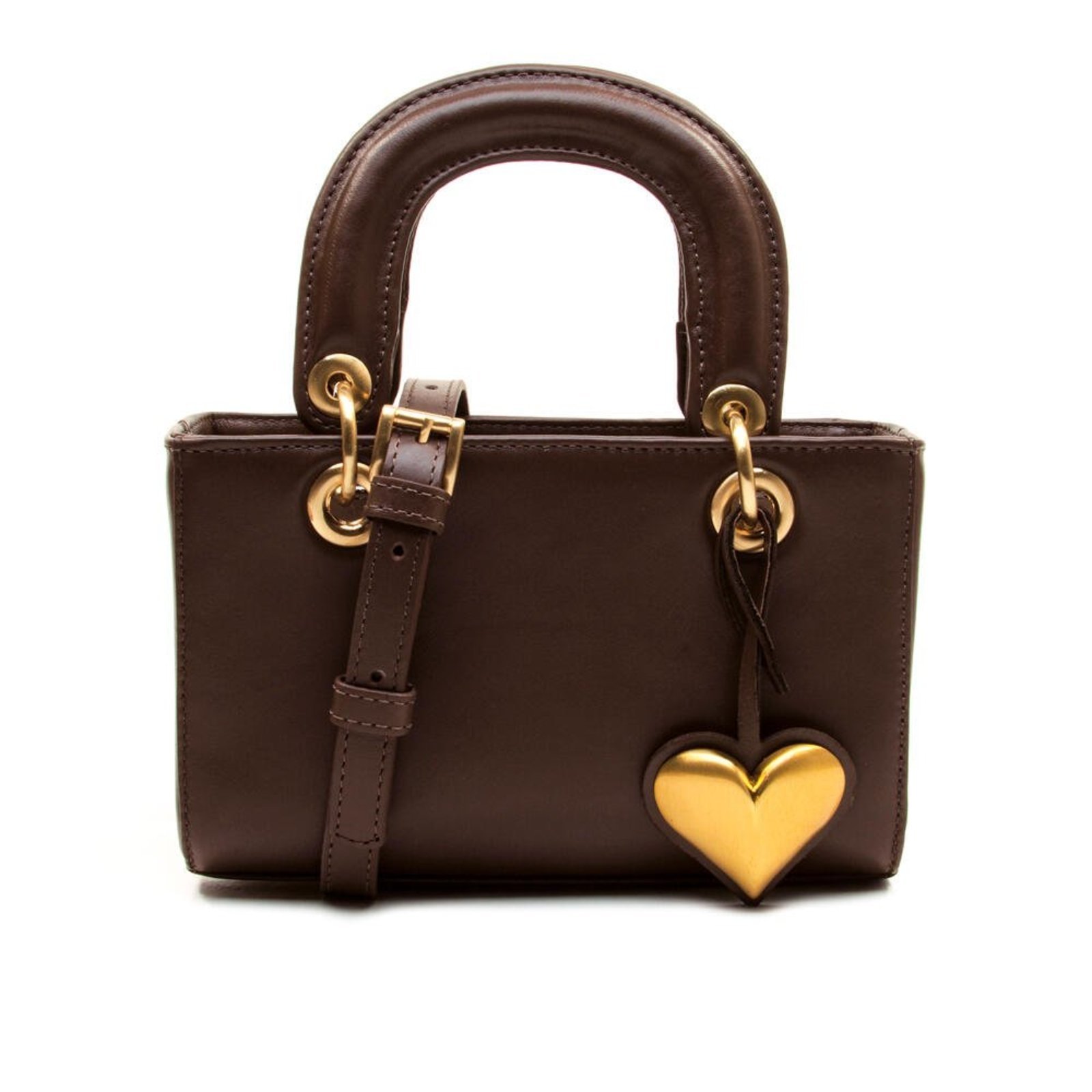 Bolsa Couro Marrom Cecconello C2958-2