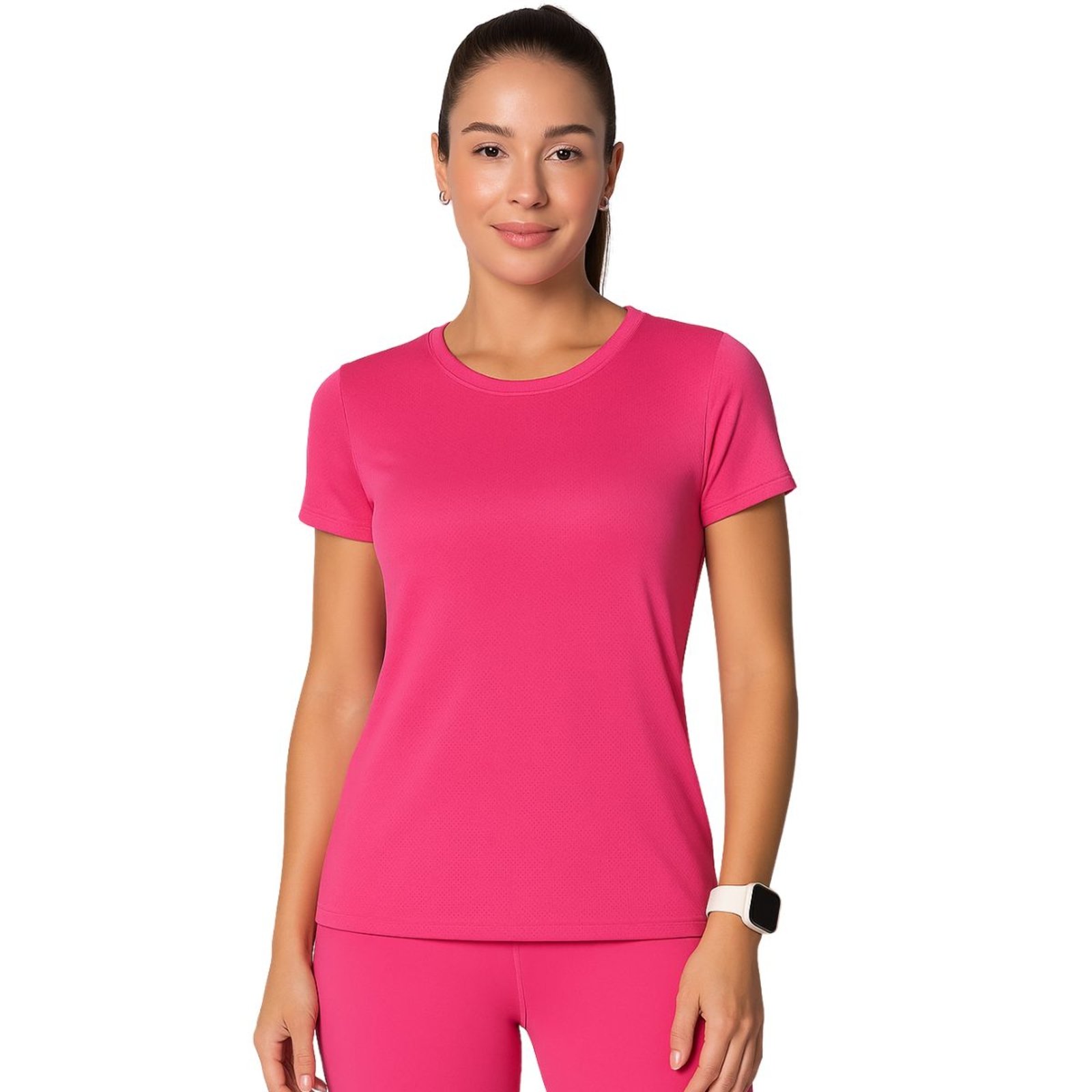 Camiseta Feminina Dry Microfuros Nas Costas Selene