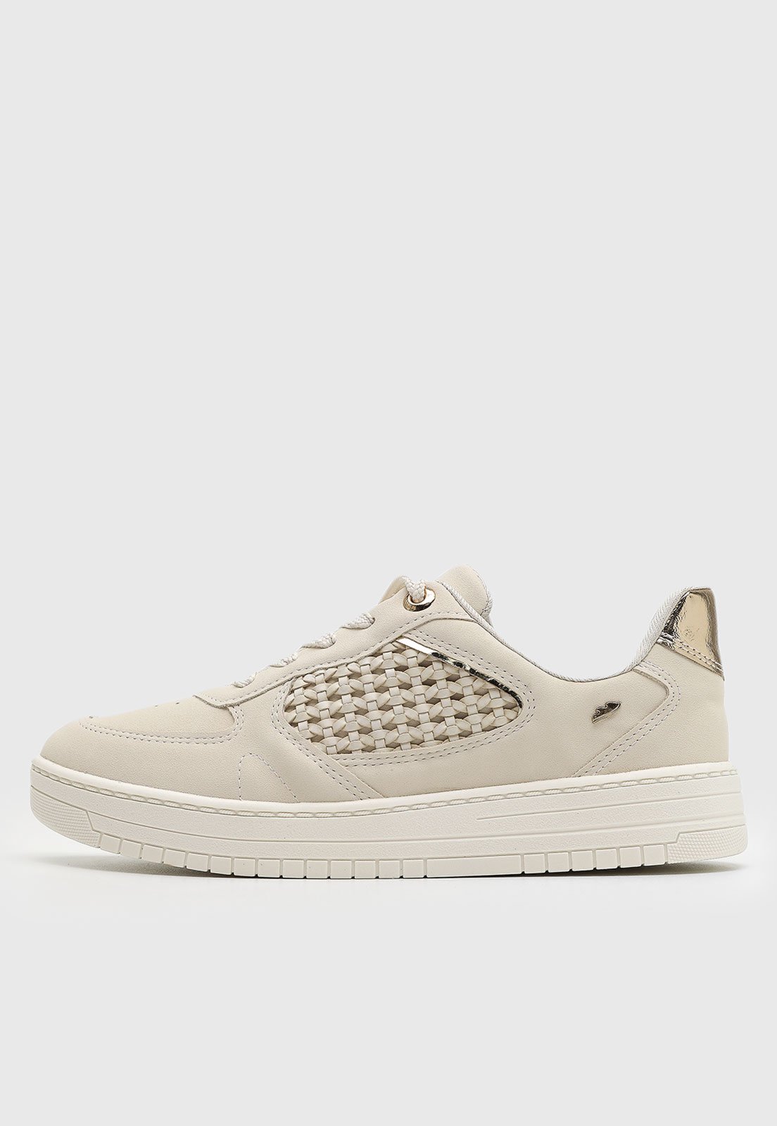 Tênis Feminino Dakota Lateral Tramado Off-White
