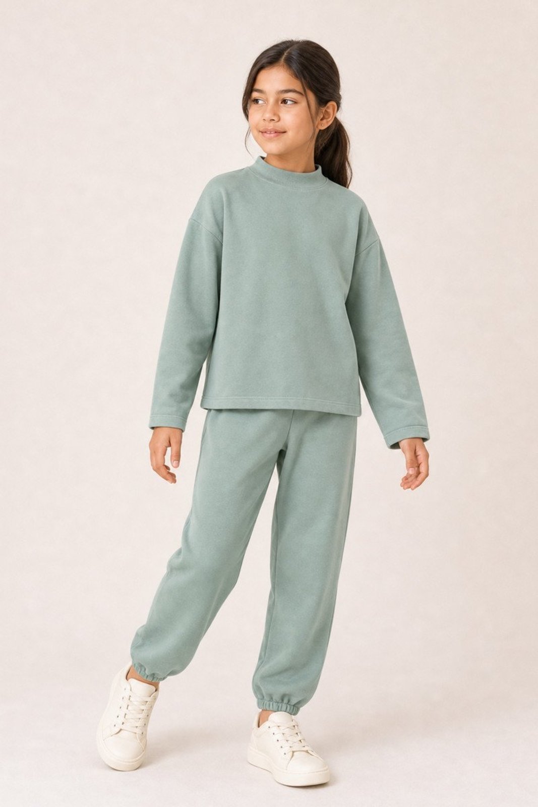 Infantil - Conjunto Bugbee Menina em Microsoft Térmico Verde Fresh Mint