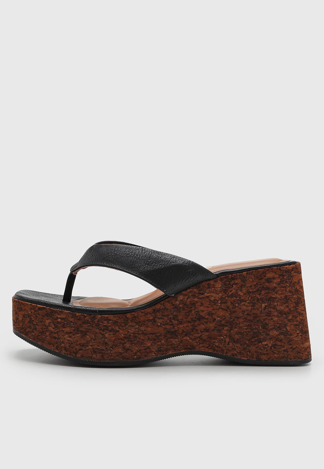 Vista 2 Sandália Feminina Vizzano Anabela Preta preto VIZZANO preto