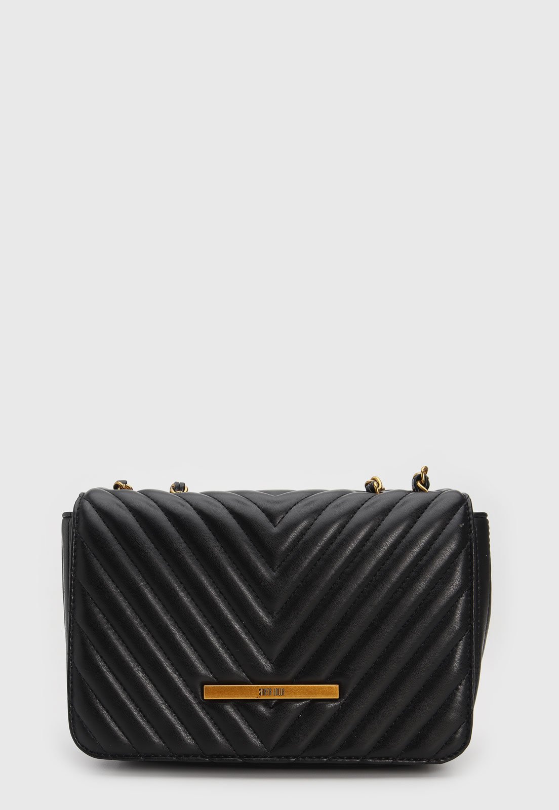 Bolsa Tiracolo Santa Lolla Matelassê Preta