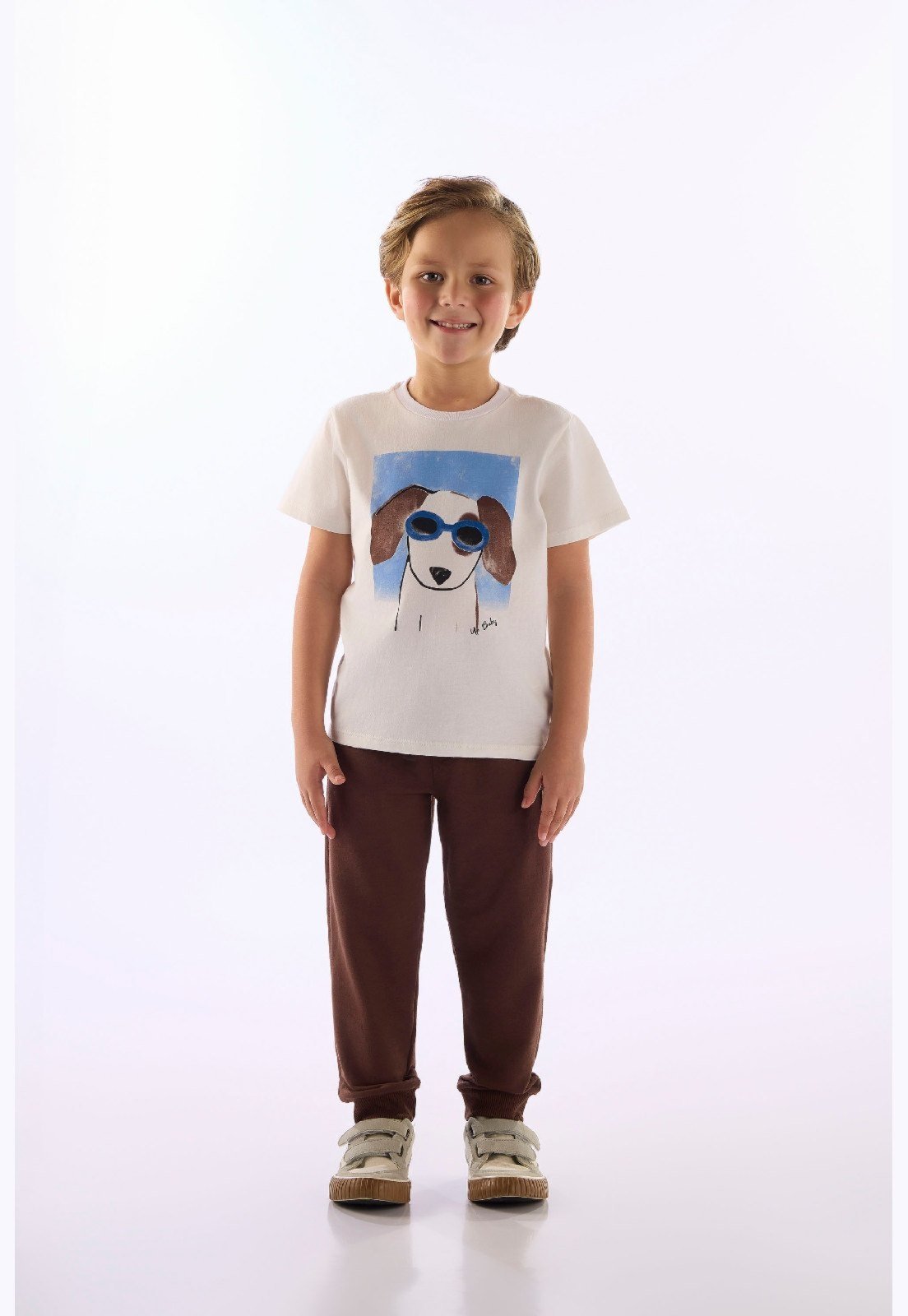 Infantil - Camiseta Cool Puppy Up Baby Branco