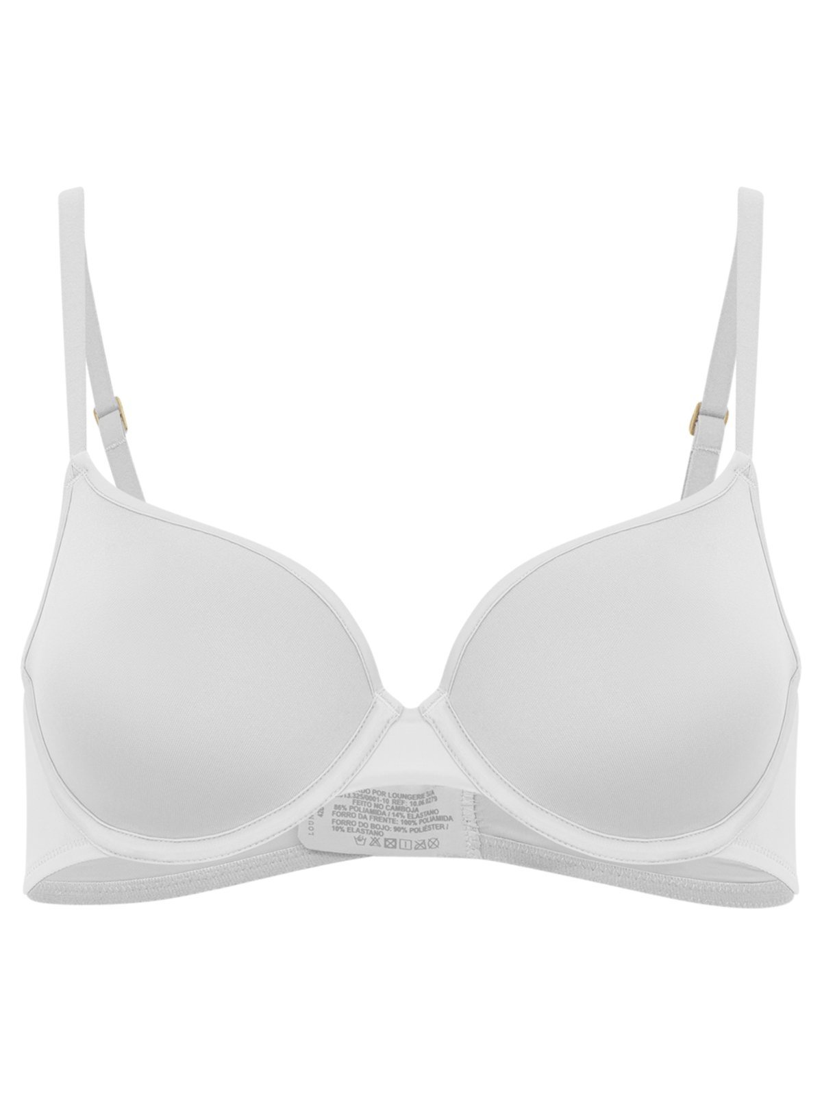 Sutiã Cobertura Total Bojo Spacer Essentials Microfibra Branco
