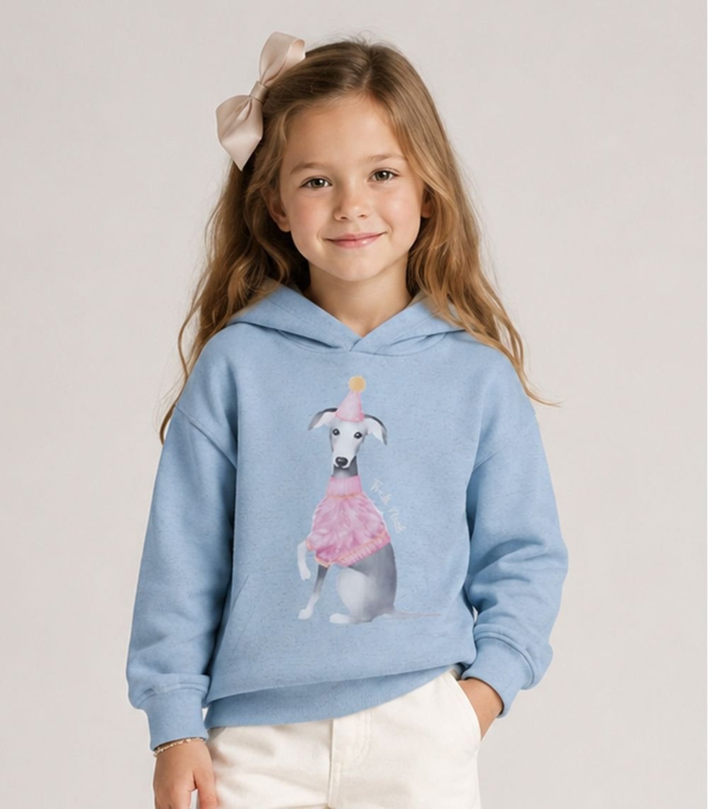Infantil - Blusão Com Capuz Feminino Trick Nick Azul