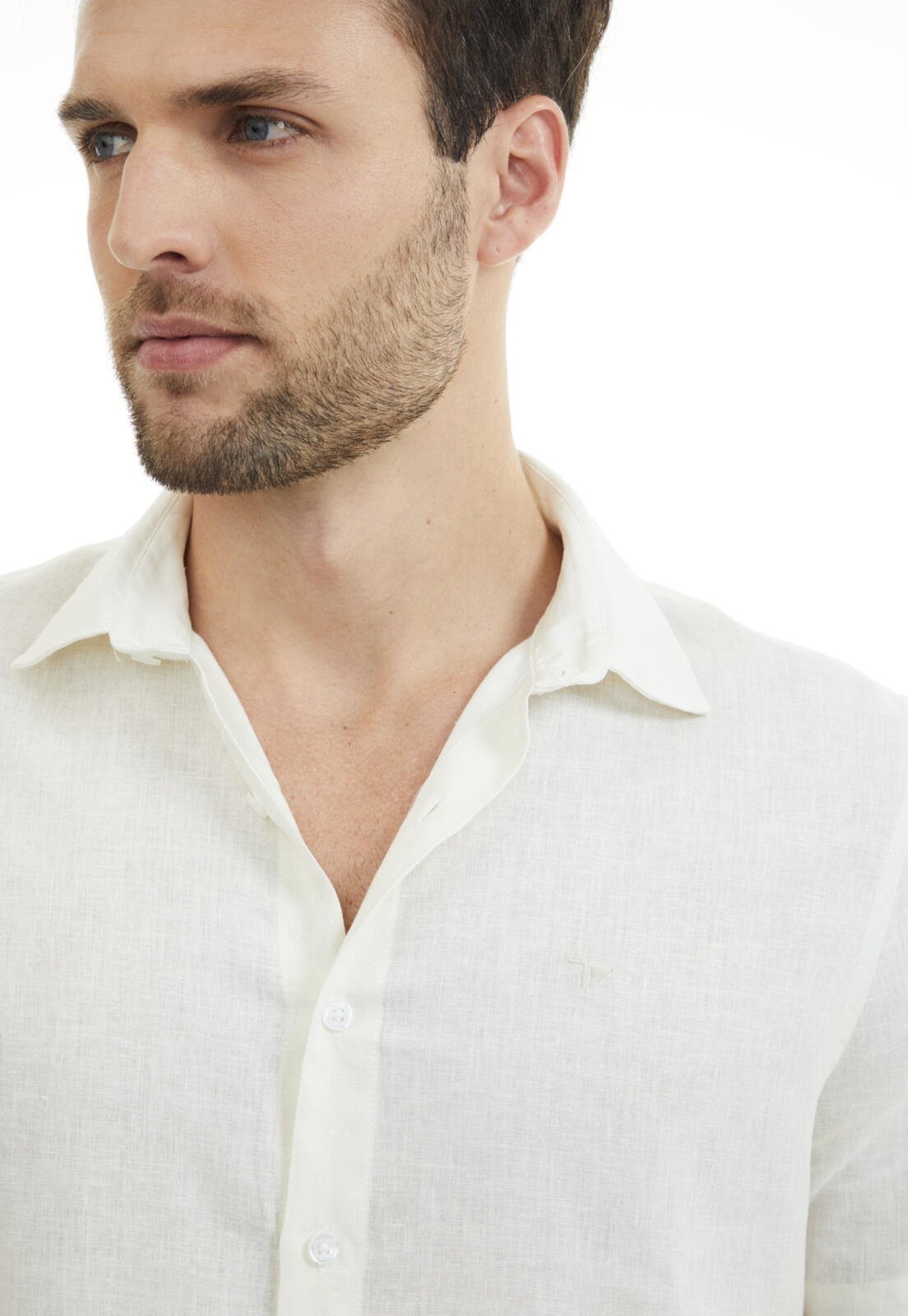 Camisa Linho Slim Traymon – Off White – Gg
