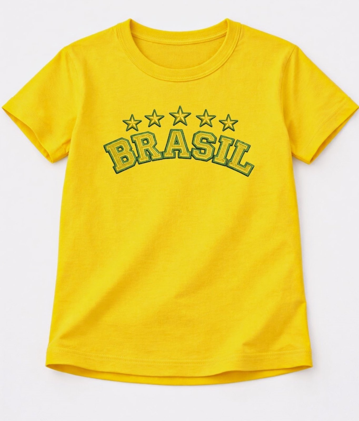 Infantil - Camiseta Masculina Brasil Amarela