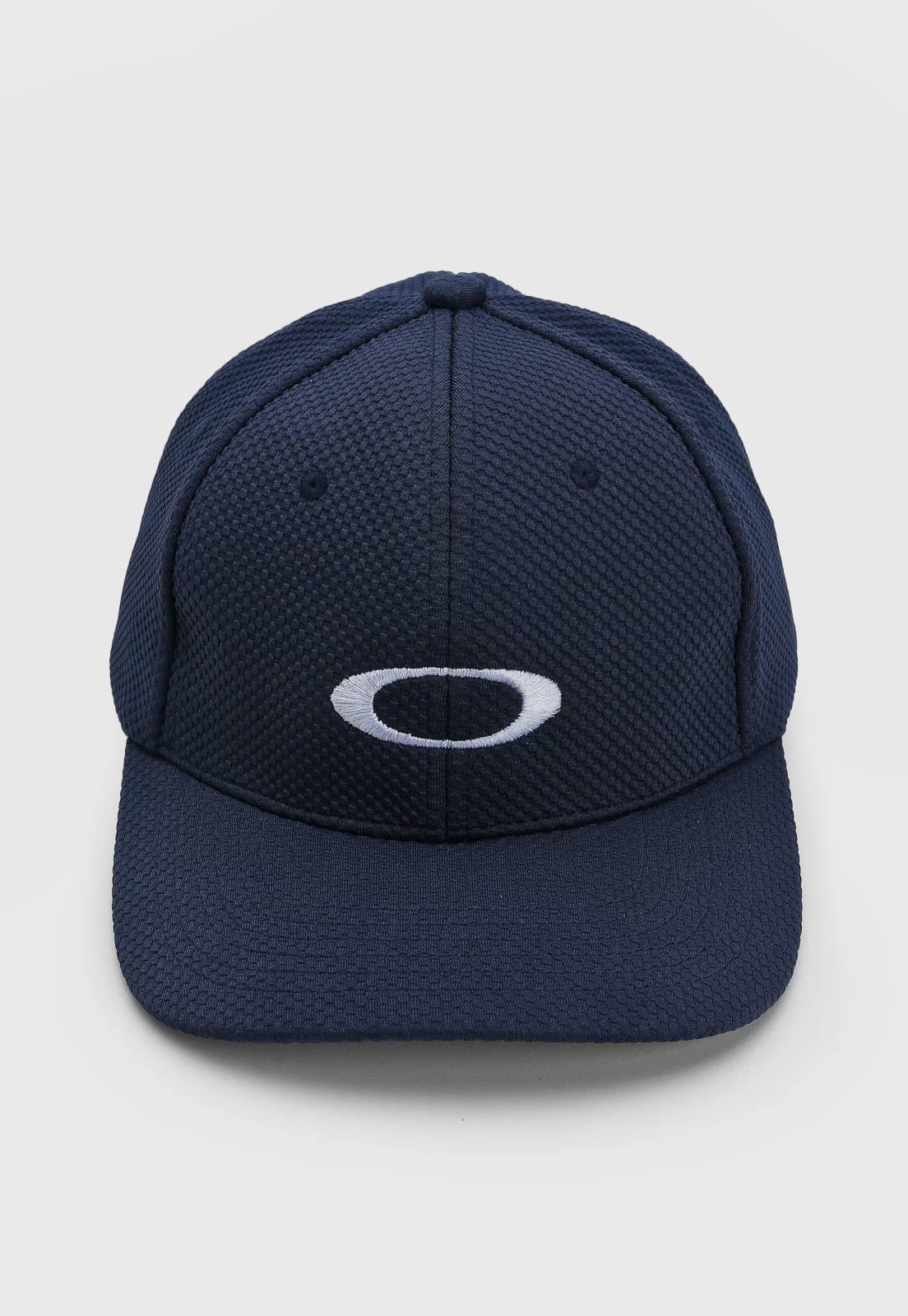Vista 3 Boné Aberto Oakley Mod Ellipse Aba Curva Azul-Marinho Oakley azul marinho