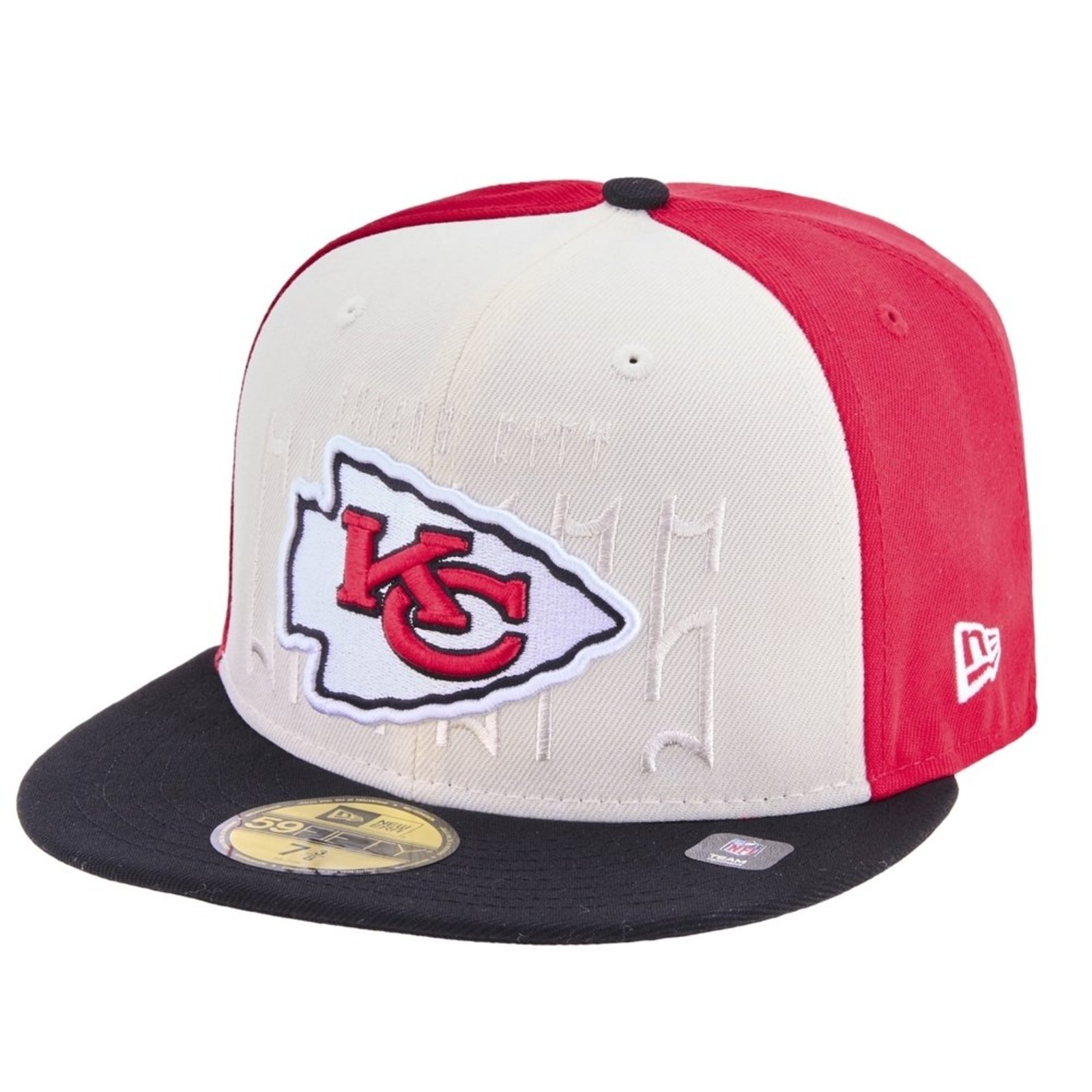Boné New Era 59fifty Kansas City Chiefs Off White
