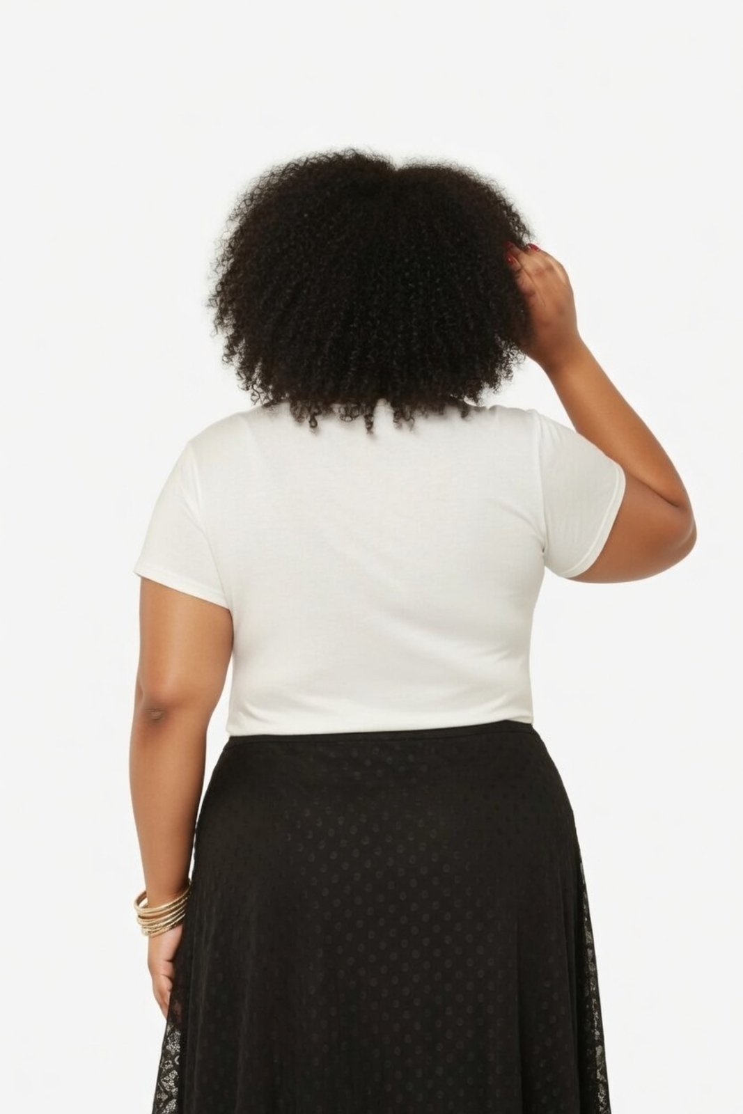 Vista 3 T-shirt Plus Size D Bell Outlet Fashion Compassion Off-White branco white D BELL OUTLET FASHION branco white