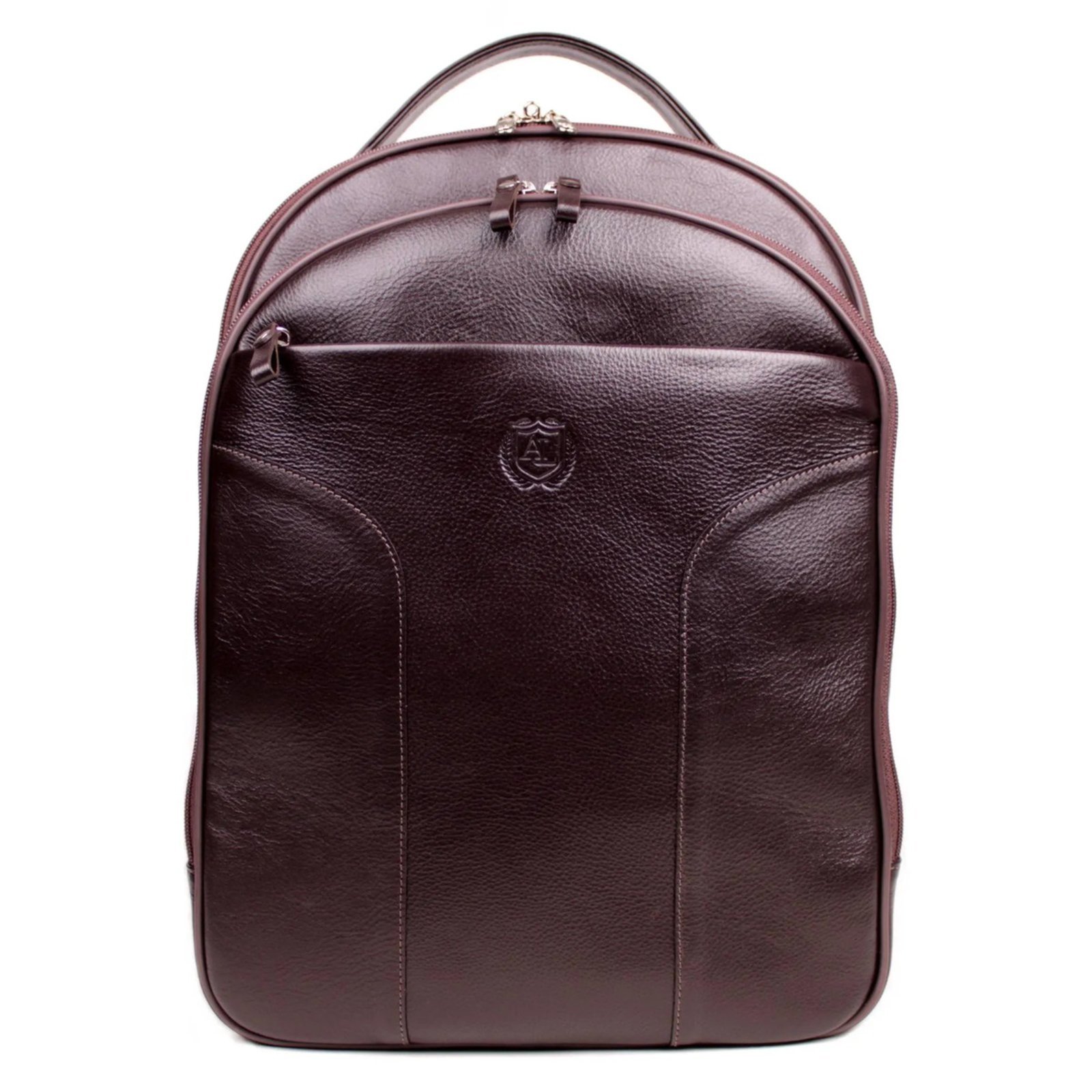 Mochila Masculina em Couro Legítimo para Notebook Antifurto Artlux Café 1424