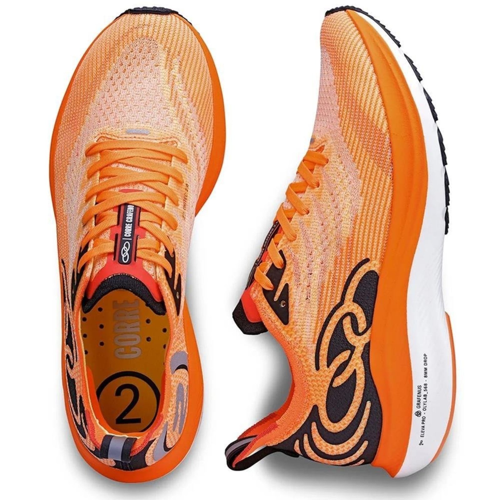 Tênis Olympikus Masculino Corre Grafeno 2 - Laranja - 44