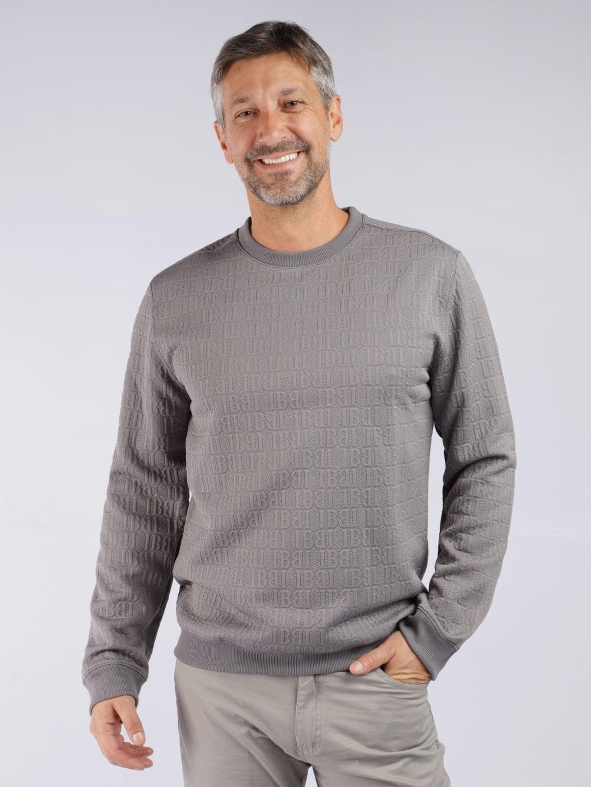 Blusão Estampa em Relevo Vels Masculino CHUMBO