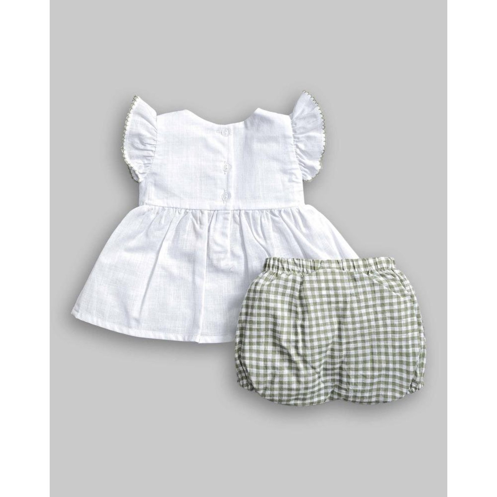 Infantil - Conjunto Batinha Shorts Bloomer Anjos Baby G Branco