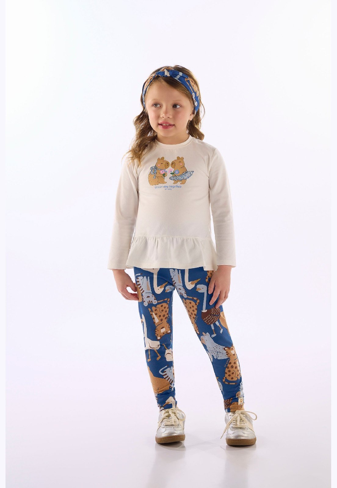 Infantil - Conjunto Blusa Legging Up Baby Branco