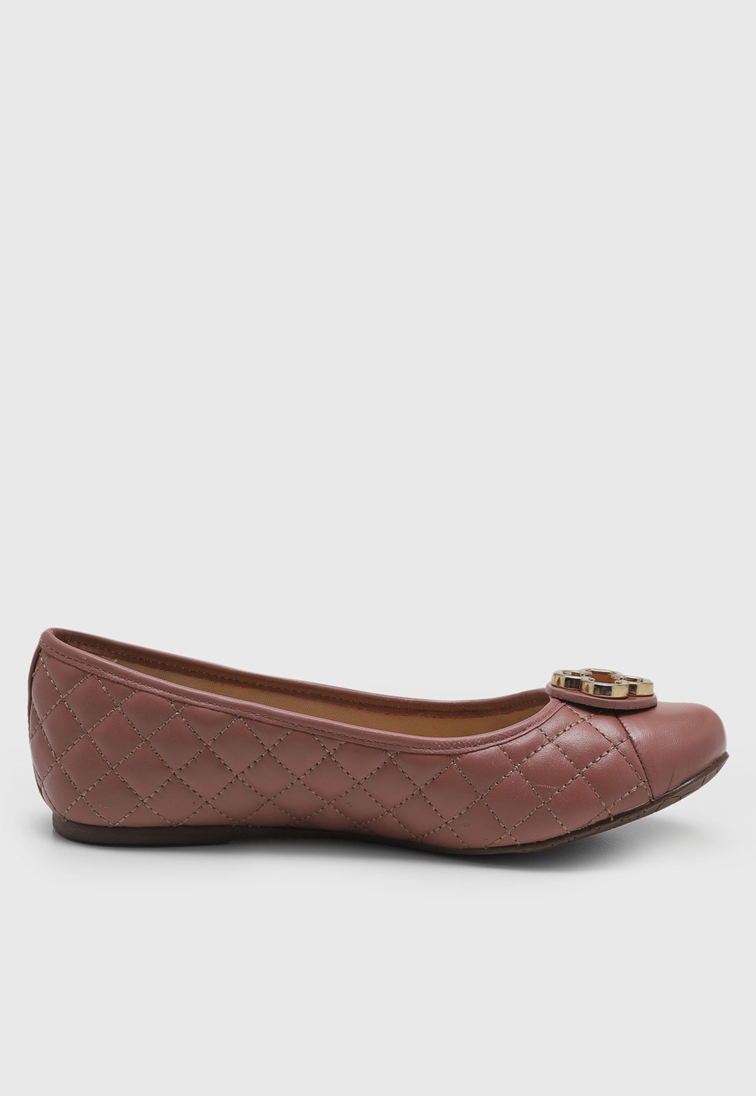 Vista 3 Infantil - Sapatilha Capodarte Picolli Adorno Dourado Rosada Capodarte rosa