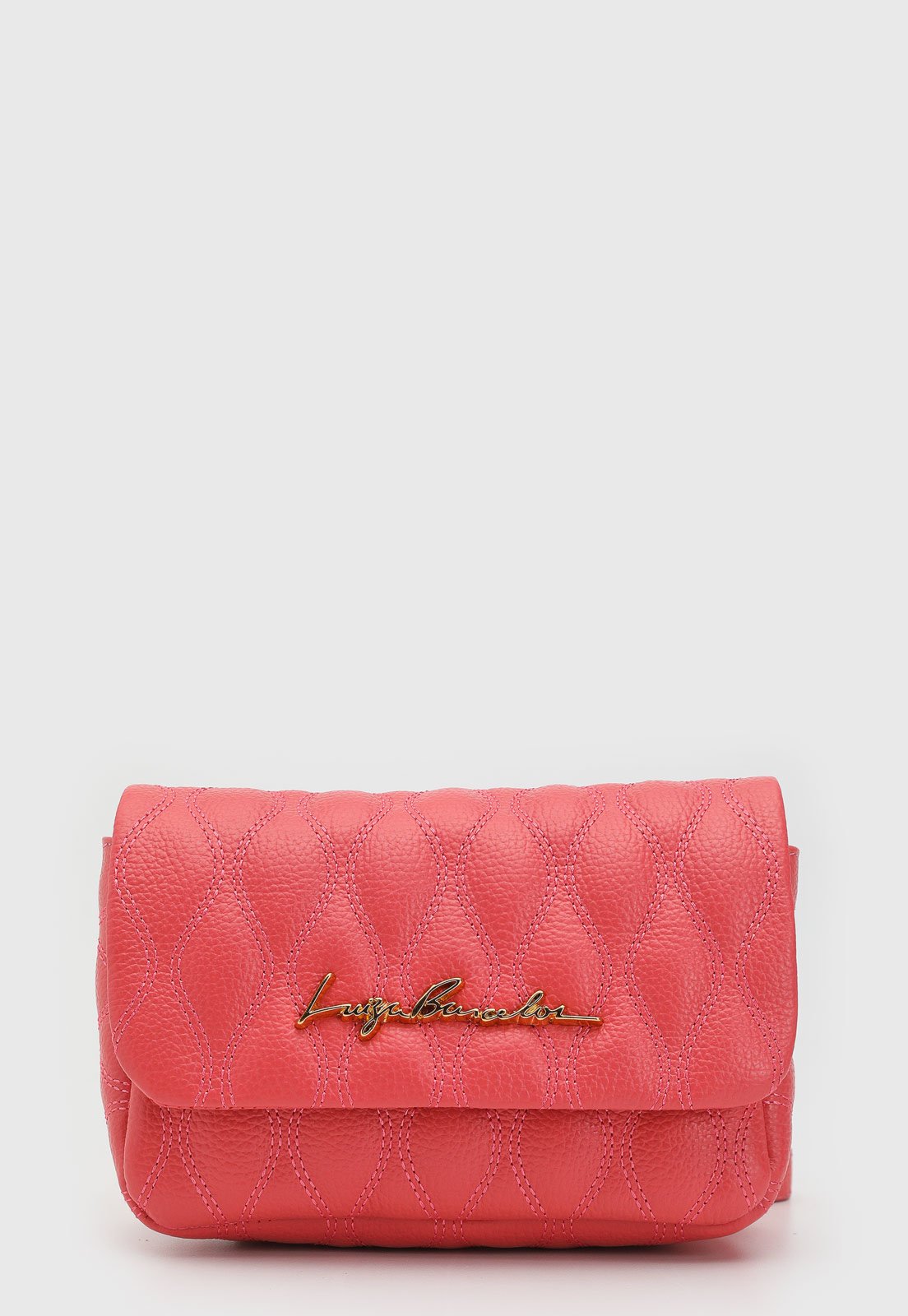 Bolsa Transversal Luiza Barcelos Alça Ajustável Coral