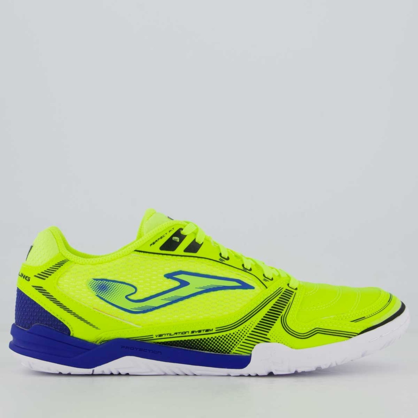 Chuteira Joma Dribling Futsal Verde e Azul