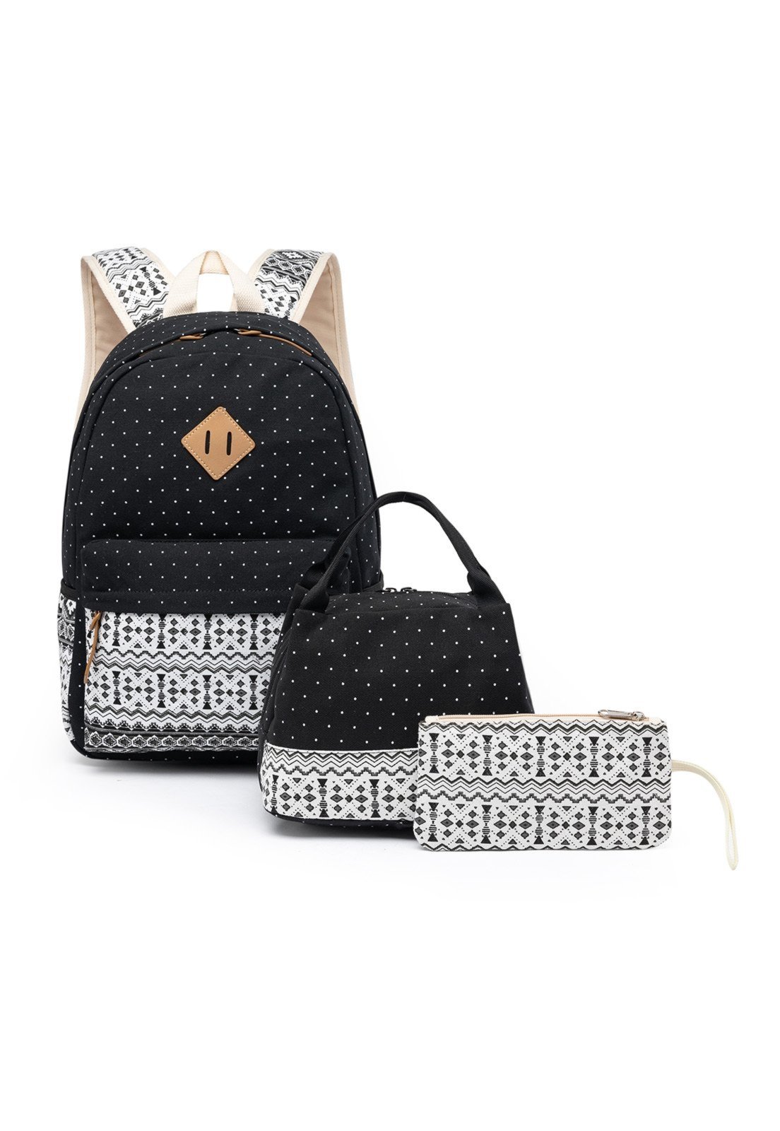 Mochila Guelph Feminina Trabalho Faculdade Escolar Lancheira Estojo