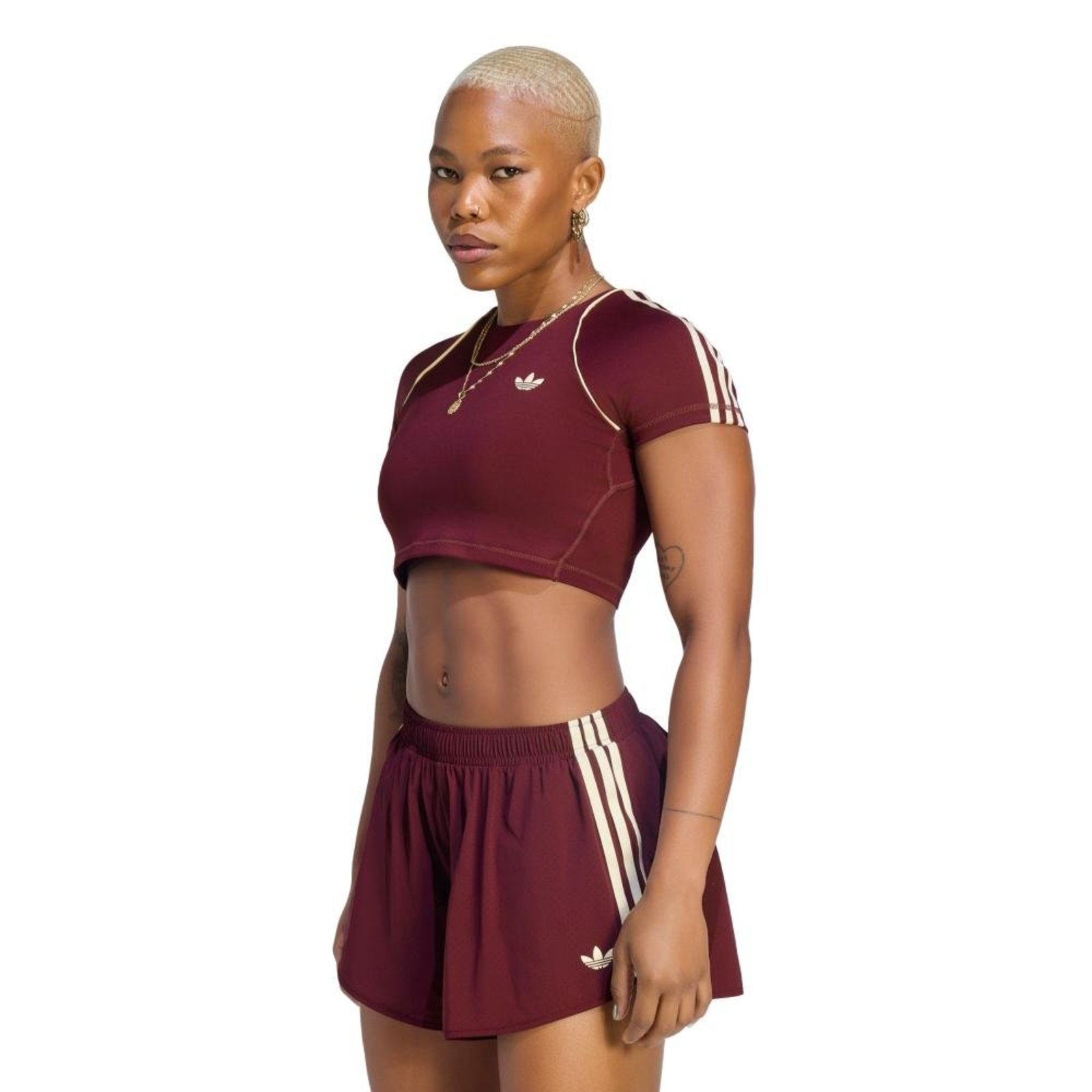 Top Esportivo Camiseta adidas Originals Superstar adidas Originals Vinho