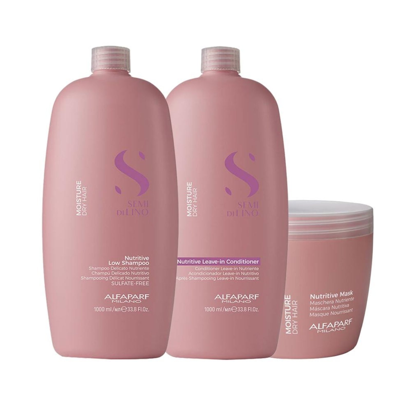 Kit Alfaparf Milano Professional Sdl Moisture - Shampoo e Condicionador e Máscara